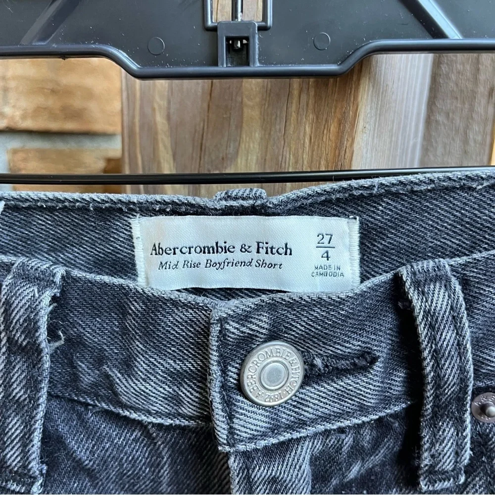 Abercrombie & Fitch Black Jean Shorts - Picture 2 of 3